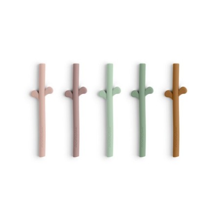 Peekaboo silicone straw 5-pack