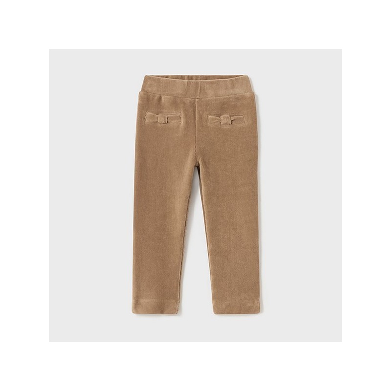Basic cord knit trousers camel     