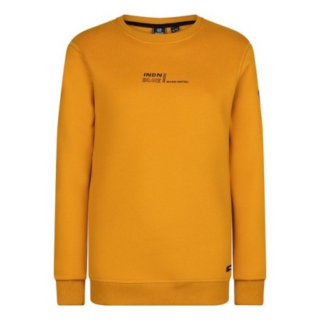 Sweater INDN brushed golden yellow