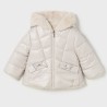 Reversible faux fur jacket stone   