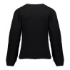 Pullover pleated shoulders black