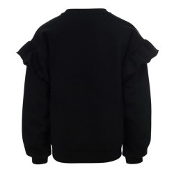 Little ruffle sweater black