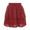 Little viscose skirt raspberry paisley