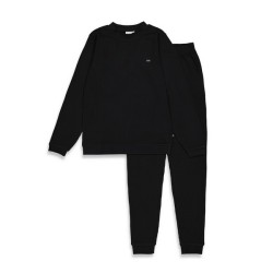 Pyjama wafel - Family Edition Fancy black
