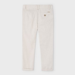Linen suiting pants raffia          