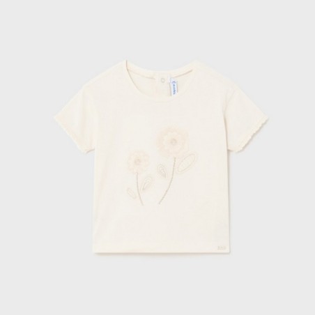 S/s embroidered shirt chickpea        