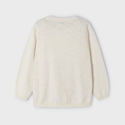 Linen cotton sweater milk         