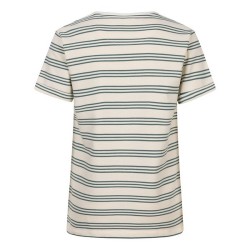 T-Shirt Indian Stripe badge pacific green