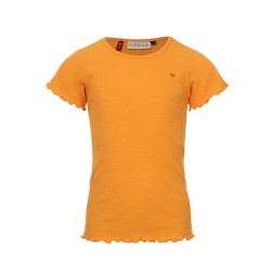 Little slubrib T-shirt orange
