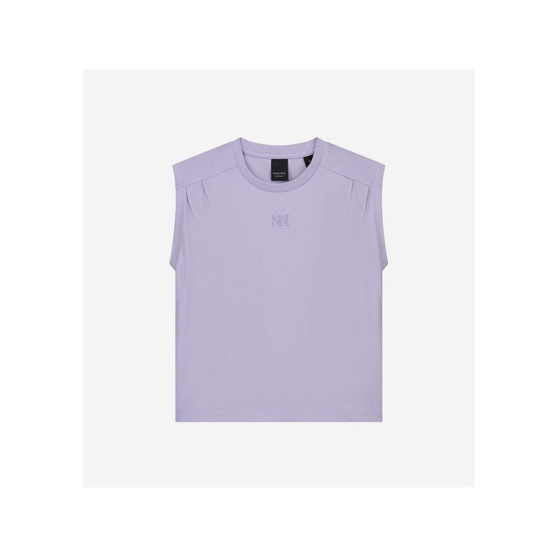 Pleat T-Shirt lavender