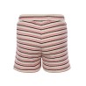 Little knitted short pink summer stripes