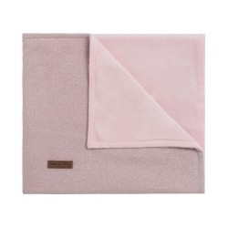 Deken soft sparkle zilver-roze melee 90x75 