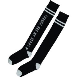 Gilly Overknee Sock black/offwhite