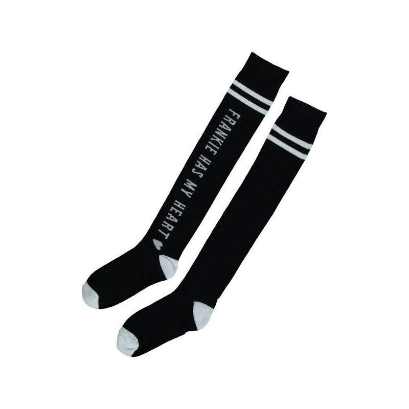 Gilly Overknee Sock black/offwhite