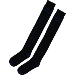 Gilly Overknee Sock black/royal blue