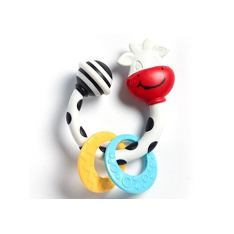 Teether rattle cow