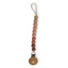 Chewie clip Silicone Beads Ombre Rose