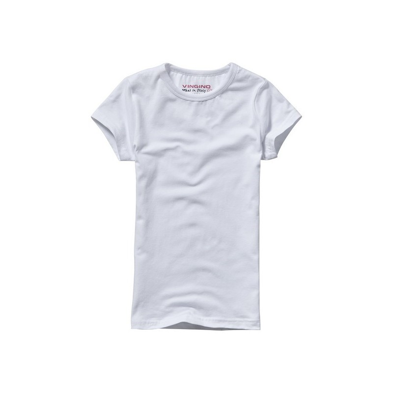 Shirt Girls Basic korte mouw white