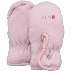 Fleece mitts infants pink