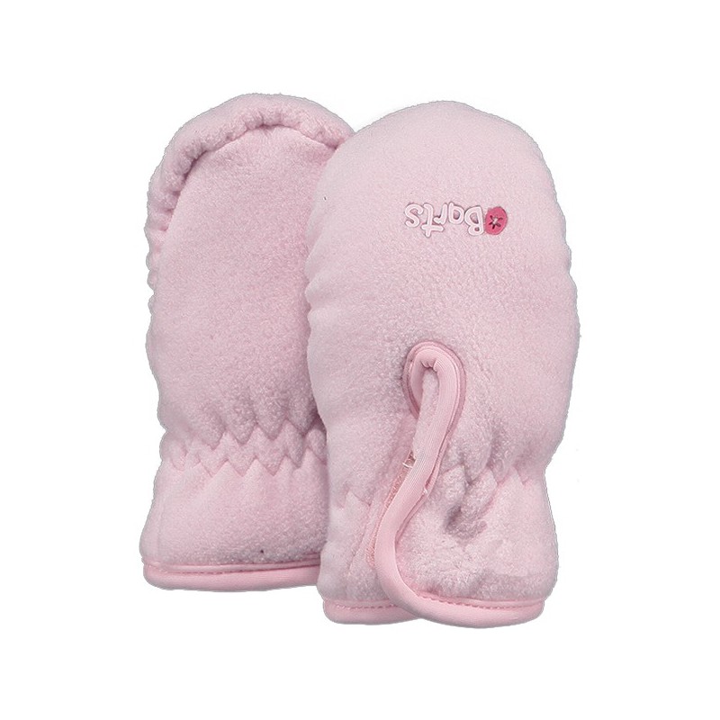 Fleece mitts infants pink