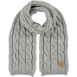 JP Cable scarf heather grey