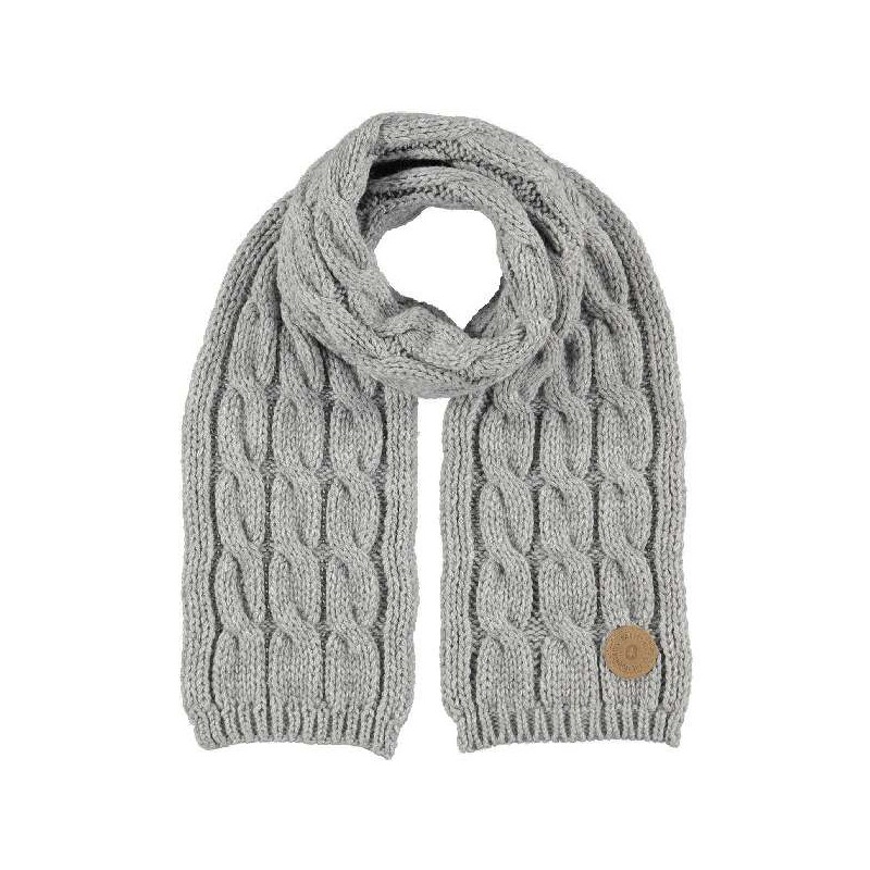 JP Cable scarf heather grey