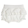 Bloomer frills and picot stitches offwhite