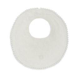 Slab rond embroidery ivory
