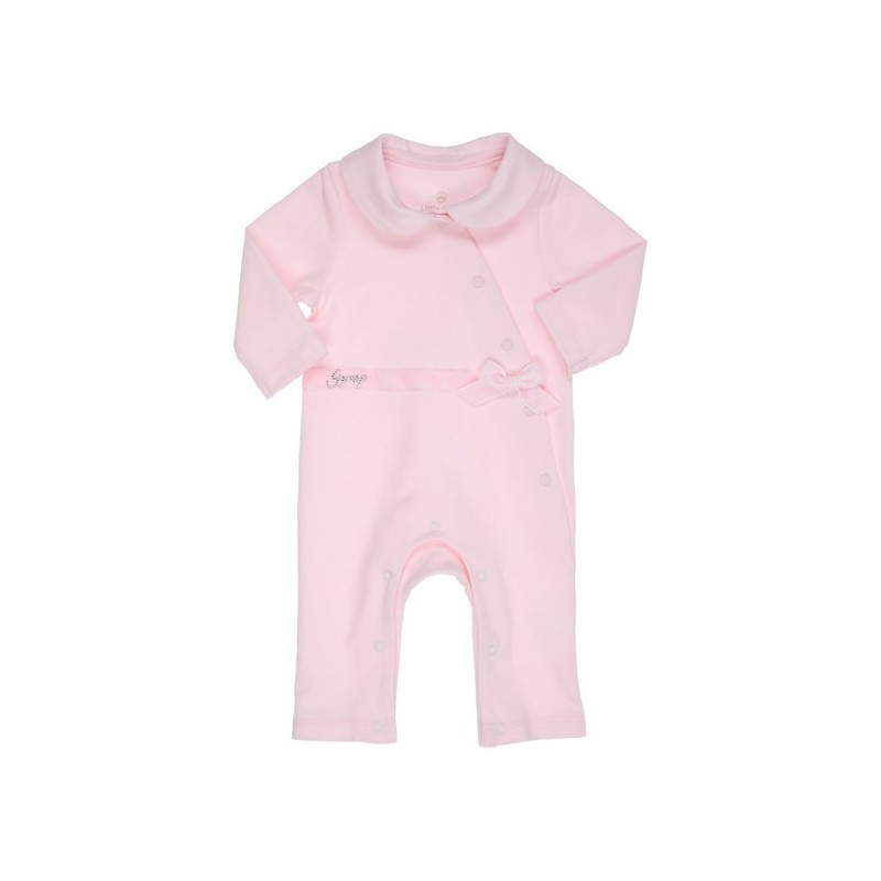 Creepersuit velvet ribbon and bow lightpink