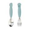 YummyPlus spoon & fork set Sea Friends Blue