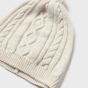 Knit leg warmer with hat set cream vigo