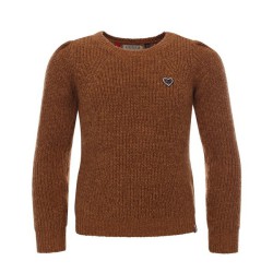 Little knitted pullover browny