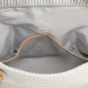 Bag Striped laminated Pearl  + luxe verschoningsmatje