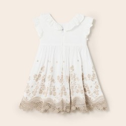 Embroidered dress white            