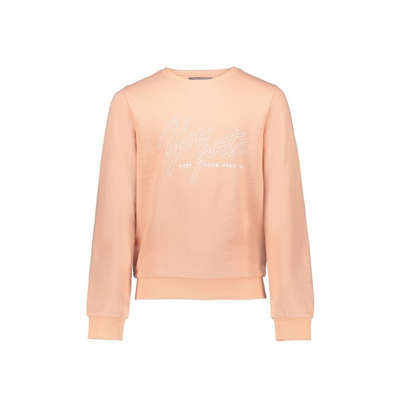 Sweater head up soft pink