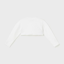 Basic knit cardigan white          