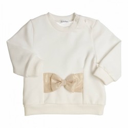 Sweater Carbon offwhite/gold