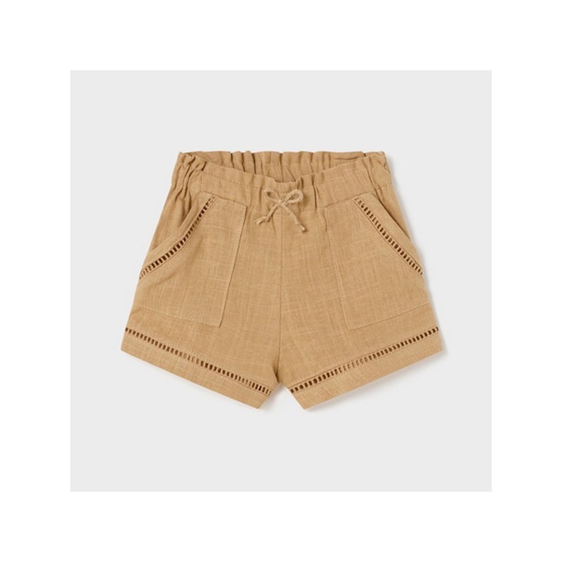 Linen shorts caramel                 